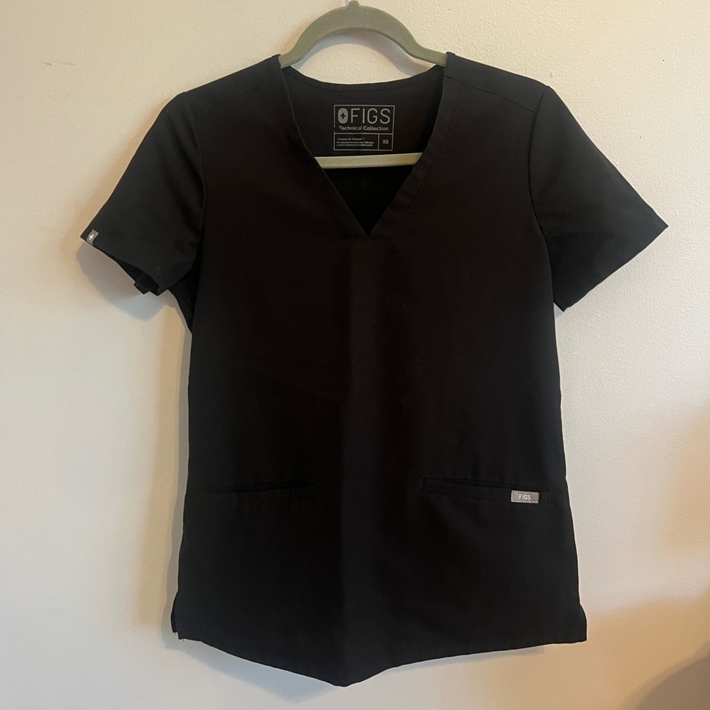 Black Figs Scrub Top